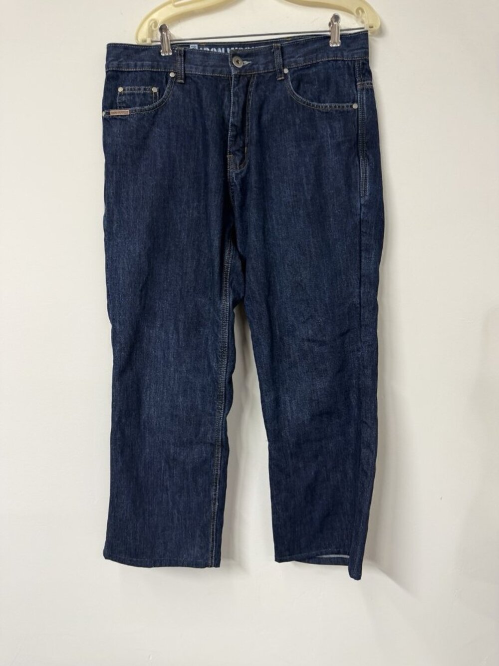 Iron Workers Bilt Mens 36x27 Kevlar Lined Motorcycle Riding‎ Jeans Blue Straight